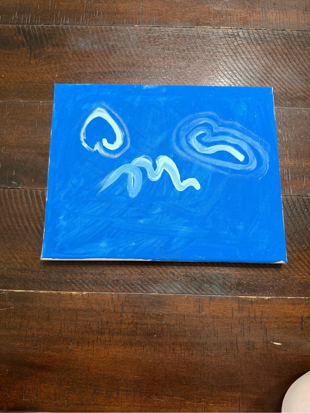 Blue Abstract Canvas Art by Zoey